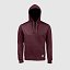 Sudadera capucha clásica unisex "inicial grande" color Oxblood